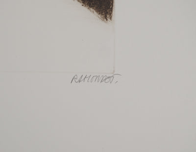 Jacques RAMONDOT : La réserve du pré, Gravure originale (photo de détail 2) - Crédit photo : Galerie Art.Paris