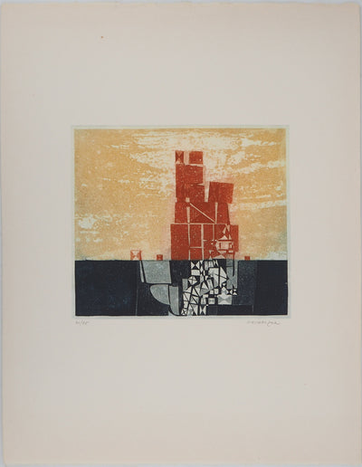 Adolphe CIESLARCZYK : L'éternel naufrage, Gravure originale (vue générale) - Crédit photo : Galerie Art.Paris