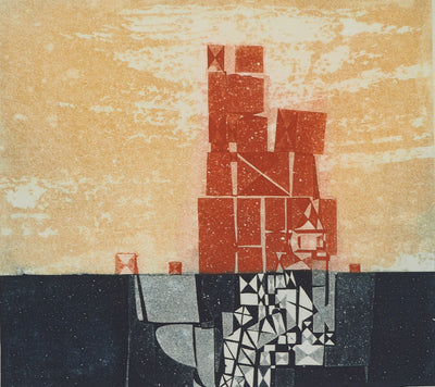 Adolphe CIESLARCZYK : L'éternel naufrage, Gravure originale (photo de détail 3) - Crédit photo : Galerie Art.Paris