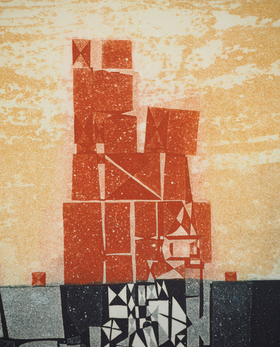 Adolphe CIESLARCZYK : L'éternel naufrage, Gravure originale (photo de détail 4) - Crédit photo : Galerie Art.Paris