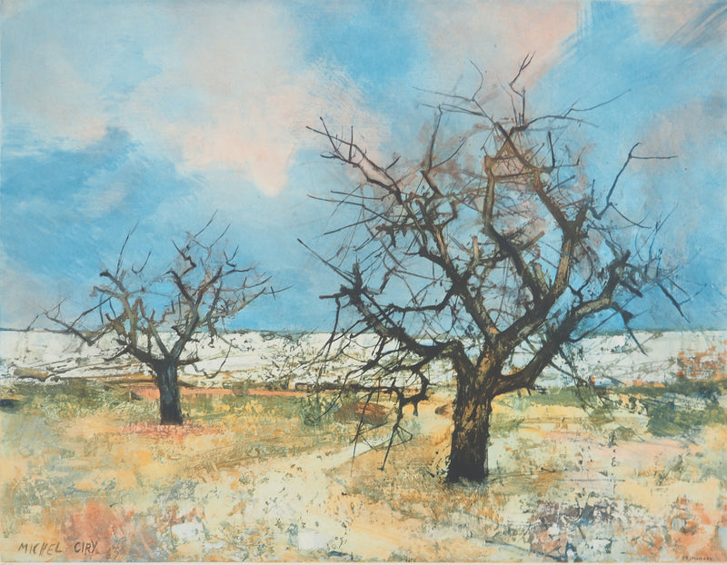 Michel CIRY : Paysage hivernal, Gravure originale (photo de détail 3) - Crédit photo : Galerie Art.Paris