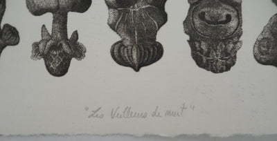 Thomas FOUQUE : Les veilleurs de nuit, Gravure originale signée