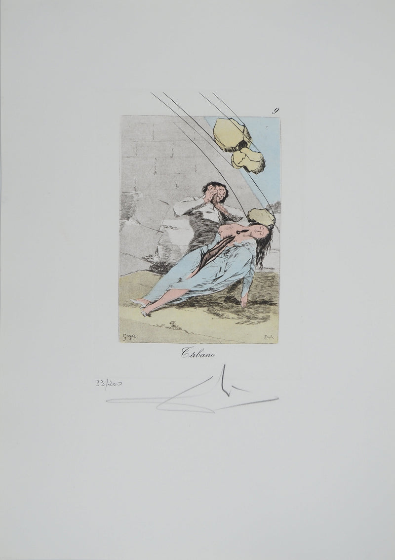 Salvador DALI : Tragédie de Tantale, Gravure originale (photo de détail 3) - Crédit photo : Galerie Art.Paris