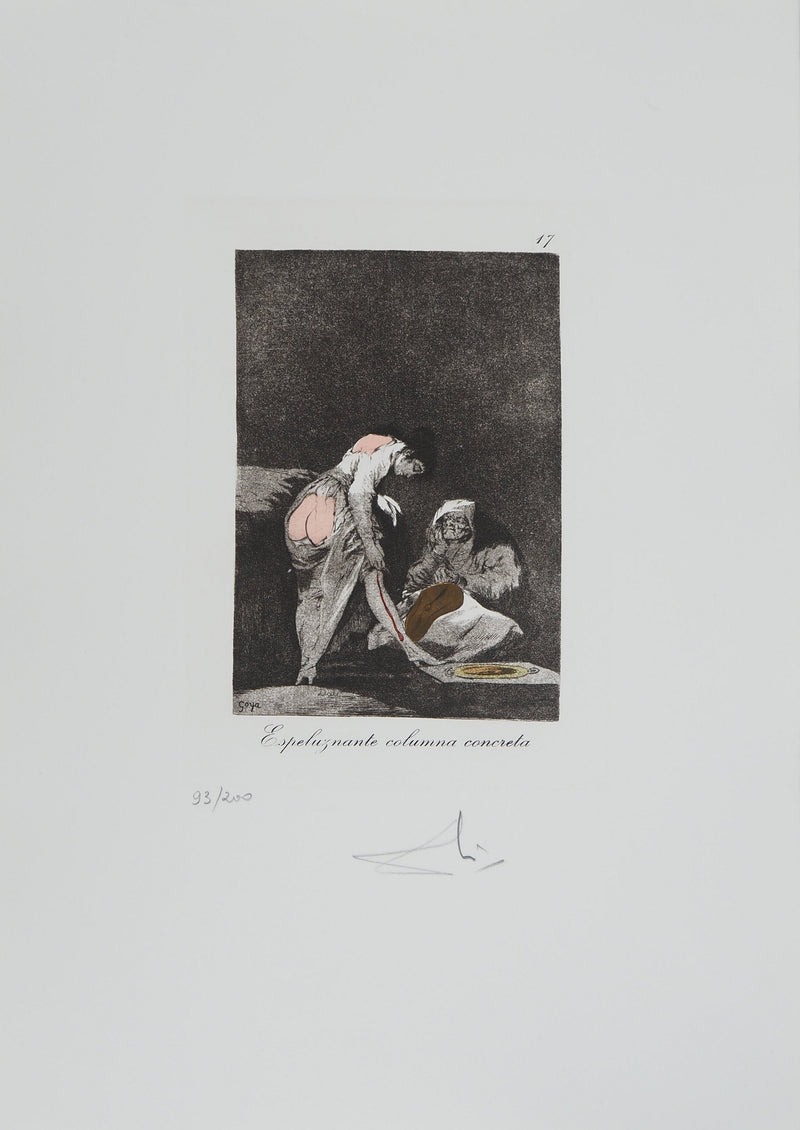 Salvador DALI : La saignée et le temps qui passe, Gravure originale (photo de détail 2) - Crédit photo : Galerie Art.Paris