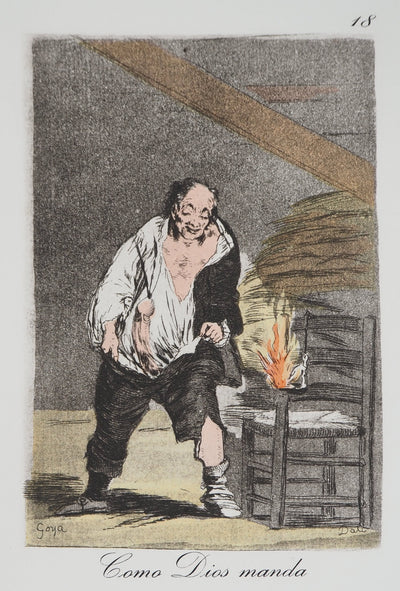 Salvador DALI : L'incendie, Gravure originale (photo de détail 4) - Crédit photo : Galerie Art.Paris