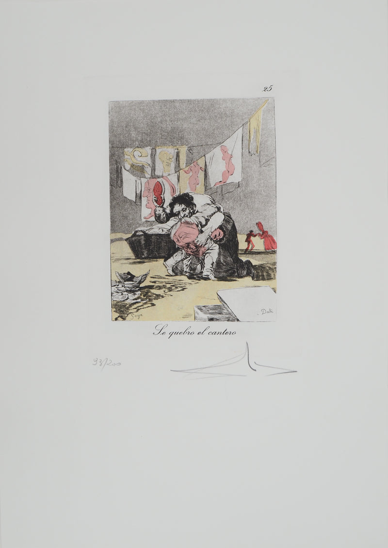 Salvador DALI : La potence, Gravure originale (vue générale) - Crédit photo : Galerie Art.Paris