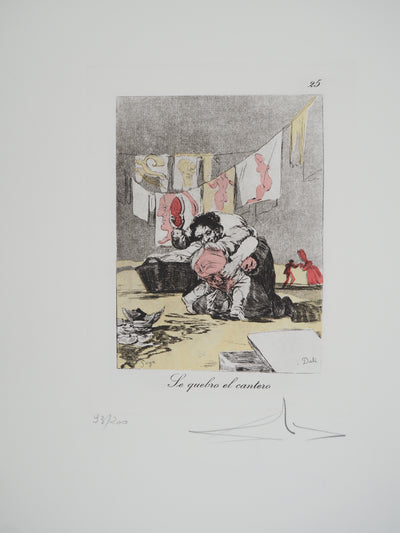 Salvador DALI : La potence, Gravure originale (photo de détail 2) - Crédit photo : Galerie Art.Paris