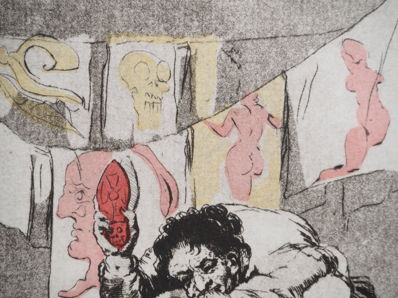 Salvador DALI : La potence, Gravure originale (photo de détail 8) - Crédit photo : Galerie Art.Paris