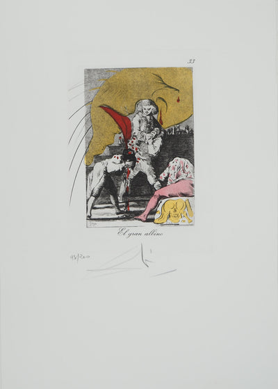 Salvador DALI : La vengeanc, Gravure originale (photo de détail 2) - Crédit photo : Galerie Art.Paris