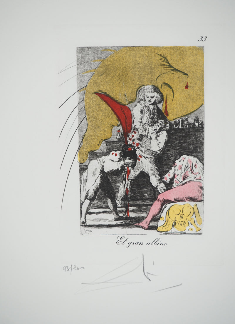 Salvador DALI : La vengeanc, Gravure originale (vue générale) - Crédit photo : Galerie Art.Paris