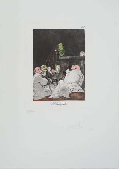 Salvador DALI : Le chant de l'oisea, Gravure originale (photo de détail 2) - Crédit photo : Galerie Art.Paris