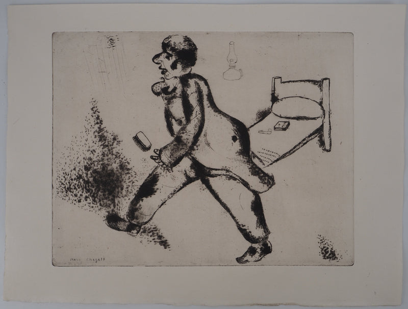 Marc CHAGALL : Pétrouchka, Gravure originale (vue générale) - Crédit photo : Galerie Art.Paris