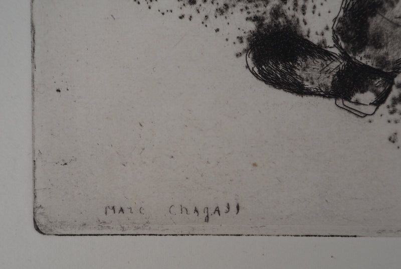 Marc CHAGALL : Pétrouchka, Gravure originale (photo de détail 2) - Crédit photo : Galerie Art.Paris