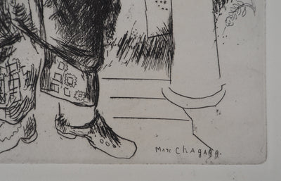 Marc CHAGALL : Manilov, Gravure originale (photo de détail 2) - Crédit photo : Galerie Art.Paris