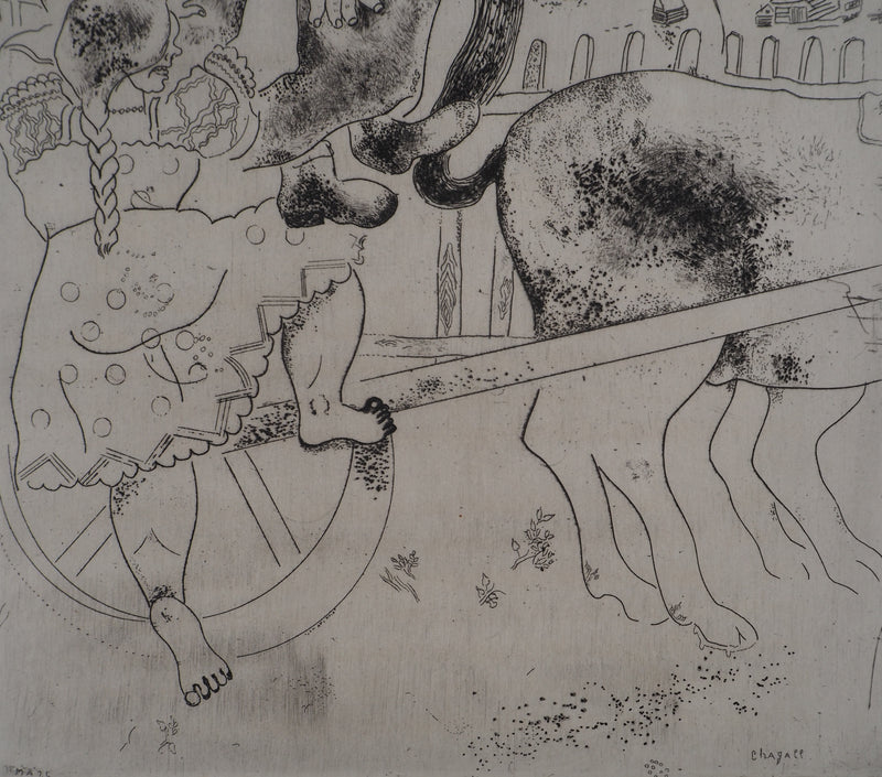 Marc CHAGALL : Le cocher qui a perdu son chemin (L&