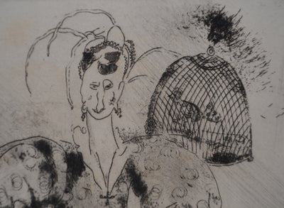 Marc CHAGALL : Madame Sobakévitch, Gravure originale (photo de détail 6) - Crédit photo : Galerie Art.Paris