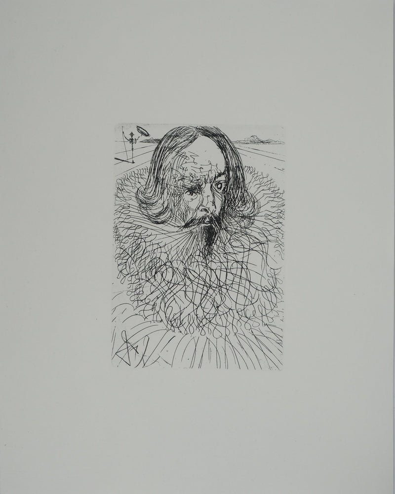 Salvador DALI : Cervantes, Gravure originale (vue générale) - Crédit photo : Galerie Art.Paris