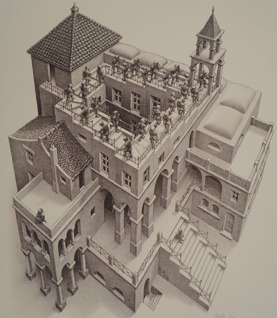 ESCHER M.C. : Le château impossible, oeuvre originale (photo de détail 6) - Crédit photo : Galerie Art.Paris