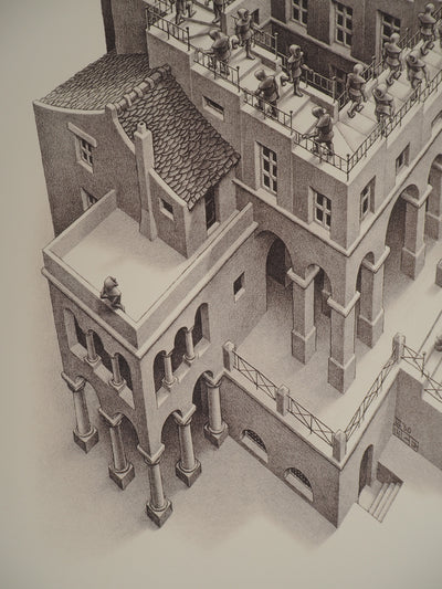 ESCHER M.C. : Le château impossible, oeuvre originale (photo de détail 7) - Crédit photo : Galerie Art.Paris