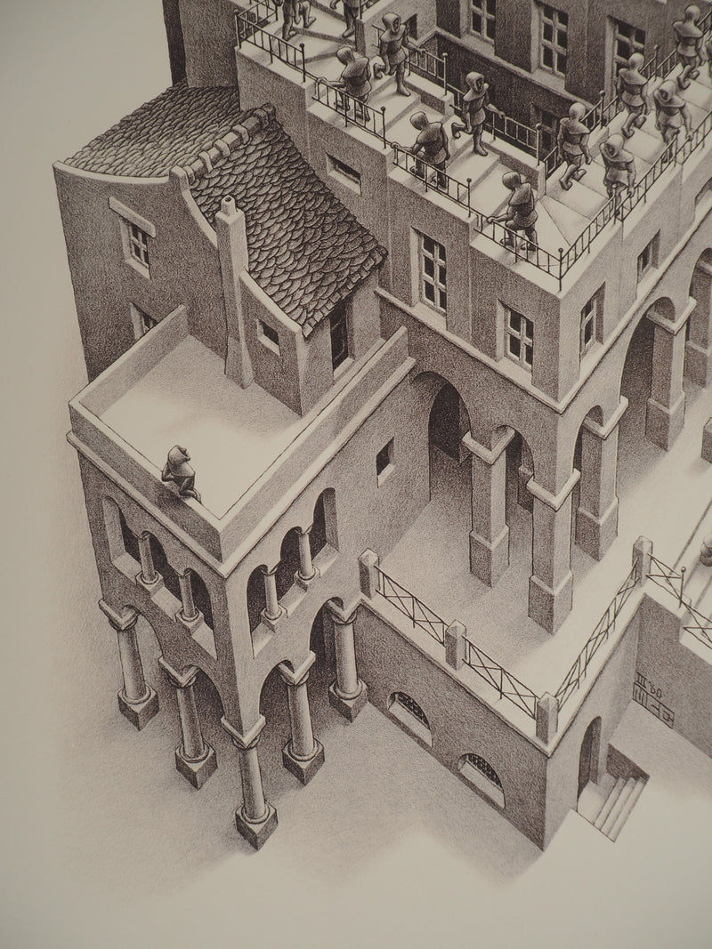 ESCHER M.C. : Le château impossible, oeuvre originale (photo de détail 7) - Crédit photo : Galerie Art.Paris