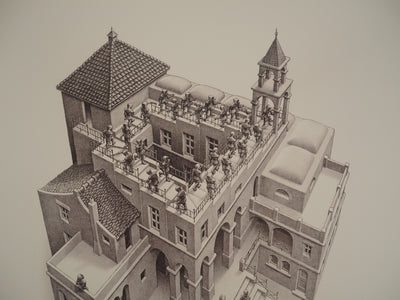 ESCHER M.C. : Le château impossible, oeuvre originale (photo de détail 9) - Crédit photo : Galerie Art.Paris