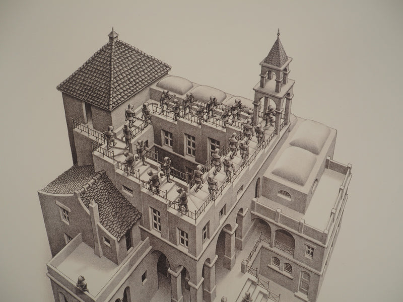 ESCHER M.C. : Le château impossible, oeuvre originale (photo de détail 9) - Crédit photo : Galerie Art.Paris