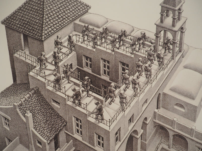 ESCHER M.C. : Le château impossible, oeuvre originale (photo de détail 10) - Crédit photo : Galerie Art.Paris