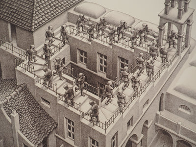 ESCHER M.C. : Le château impossible, oeuvre originale (photo de détail 11) - Crédit photo : Galerie Art.Paris