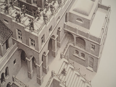 ESCHER M.C. : Le château impossible, oeuvre originale (photo de détail 12) - Crédit photo : Galerie Art.Paris
