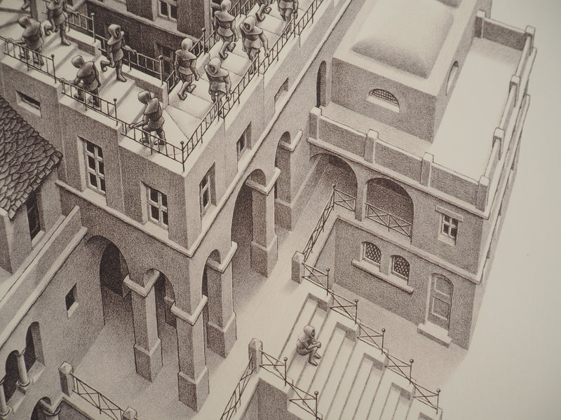 ESCHER M.C. : Le château impossible, oeuvre originale (photo de détail 12) - Crédit photo : Galerie Art.Paris