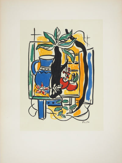 Fernand LEGER : Nature morte au pichet bleu, c, Lithographie originale (photo de détail 3) - Crédit photo : Galerie Art.Paris