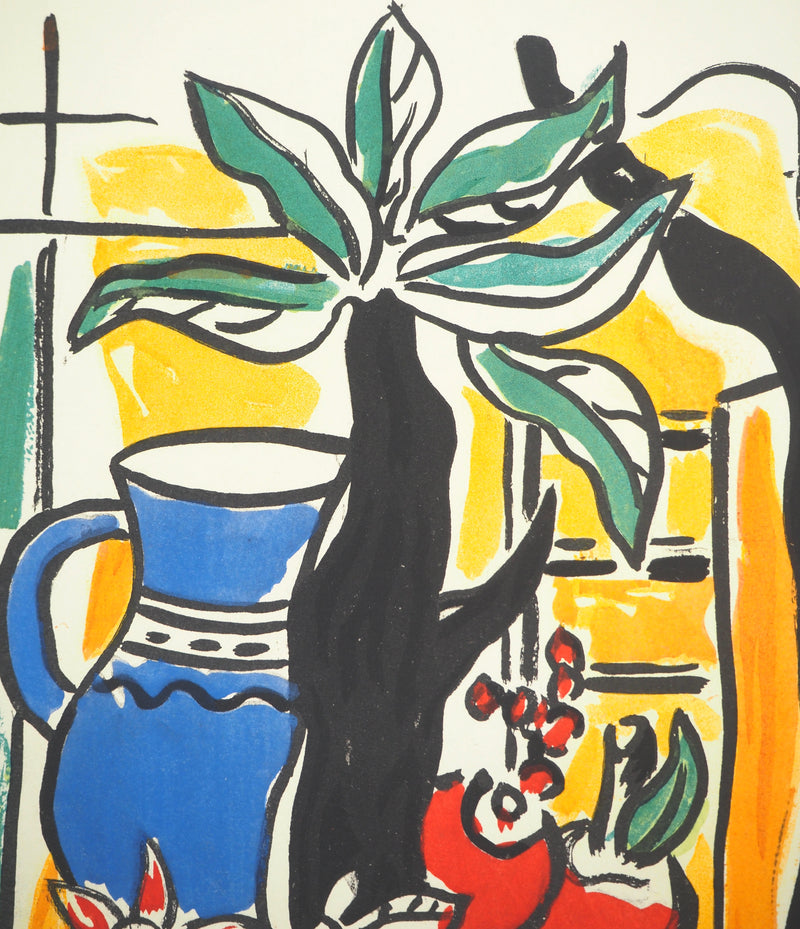 Fernand LEGER : Nature morte au pichet bleu, c, Lithographie originale (photo de détail 4) - Crédit photo : Galerie Art.Paris