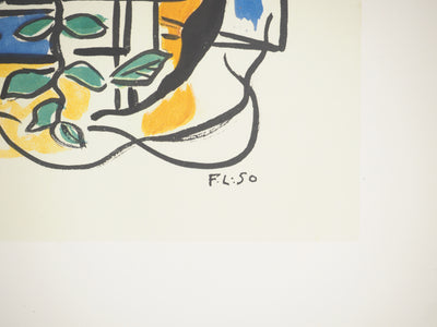 Fernand LEGER : Nature morte au pichet bleu, c, Lithographie originale (photo de détail 2) - Crédit photo : Galerie Art.Paris