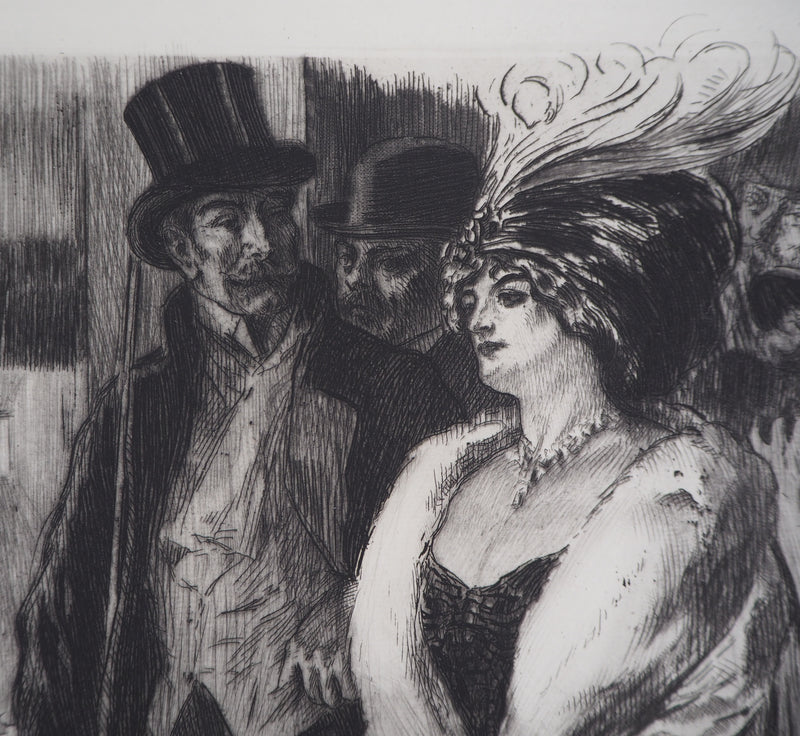 Alméry LOBEL-RICHE : Séduction, Gravure originale signée