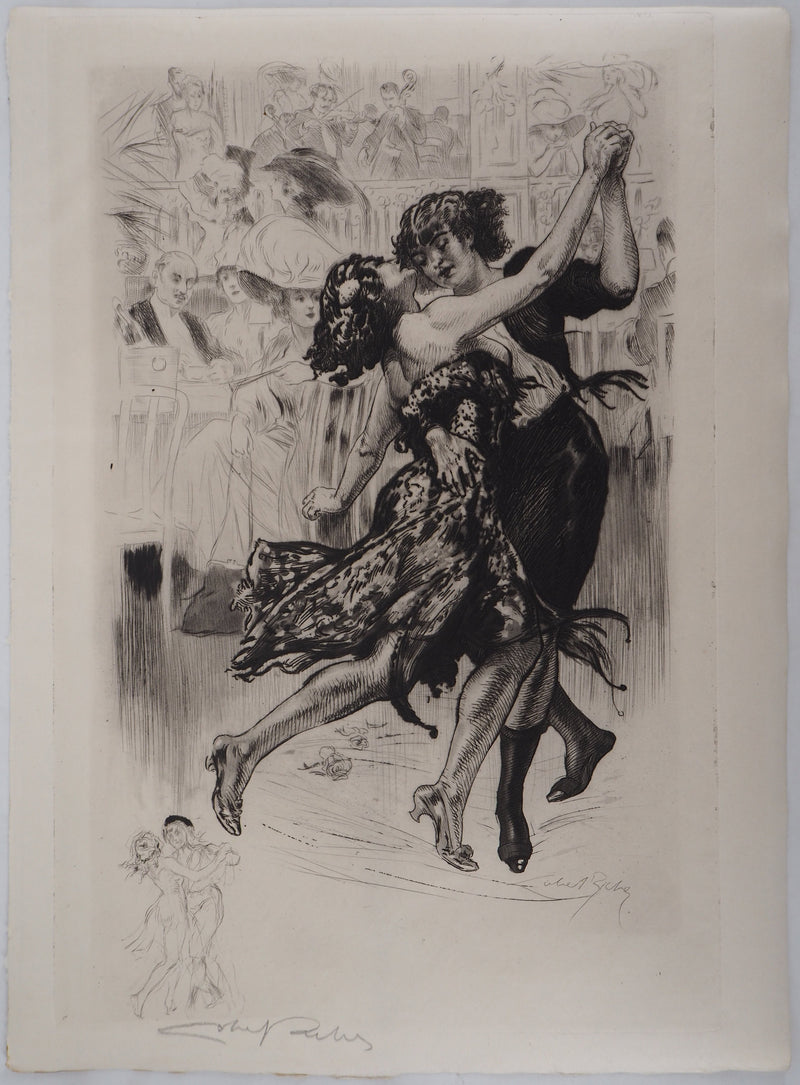 Alméry LOBEL-RICHE : La danse, Gravure originale signée