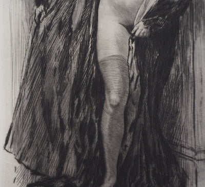 Alméry LOBEL-RICHE : Femme nue, Gravure originale signée