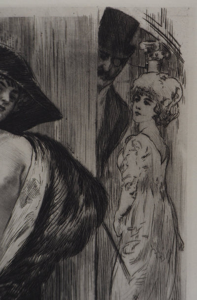Alméry LOBEL-RICHE : Femme nue, Gravure originale signée