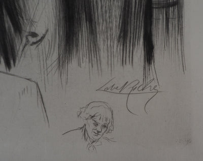 Alméry LOBEL-RICHE : Le regard des amoureux, Gravure originale signée