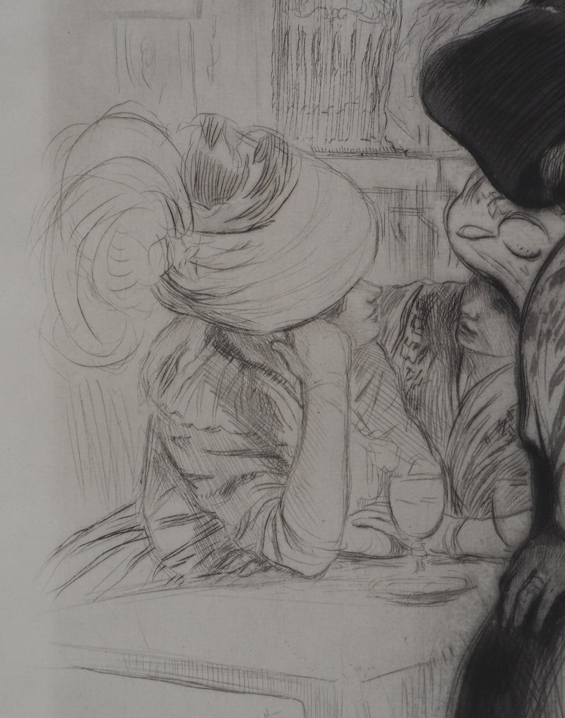Alméry LOBEL-RICHE : Le regard des amoureux, Gravure originale signée