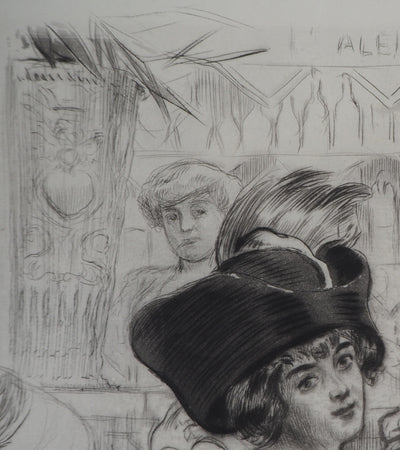 Alméry LOBEL-RICHE : Le regard des amoureux, Gravure originale signée