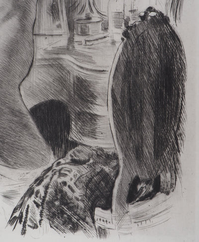 Alméry LOBEL-RICHE : Le reflet, Gravure originale signée