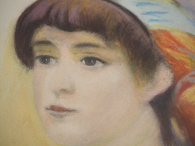 Pierre-Auguste RENOIR : La jeune femme au foulard coloré, Lithographie originale (photo de détail 8) - Crédit photo : Galerie Art.Paris