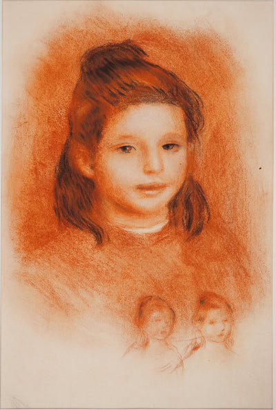 Pierre-Auguste RENOIR : Etude pour un portrait, Lithographie originale (photo de détail 2) - Crédit photo : Galerie Art.Paris