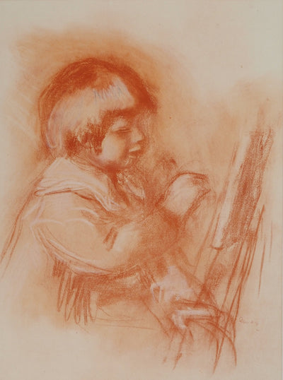 Pierre-Auguste RENOIR : Le jeune artiste, Lithographie originale (vue générale) - Crédit photo : Galerie Art.Paris