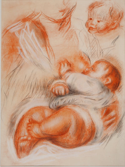 Pierre-Auguste RENOIR : La maternité, Lithographie originale (photo de détail 2) - Crédit photo : Galerie Art.Paris