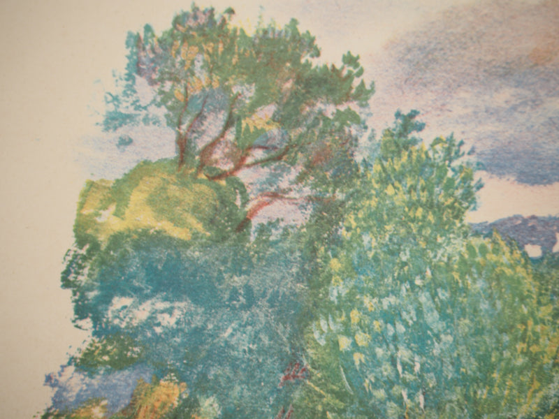 Pierre-Auguste RENOIR : Le champs de fleur, Lithographie originale (photo de détail 7) - Crédit photo : Galerie Art.Paris