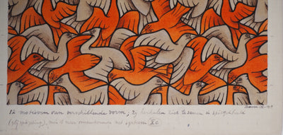 ESCHER M.C. : Nuée d'oiseaux, oeuvre originale (photo de détail 4) - Crédit photo : Galerie Art.Paris