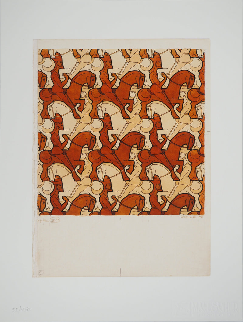 ESCHER M.C. : Armée médiévale, oeuvre originale (vue générale) - Crédit photo : Galerie Art.Paris