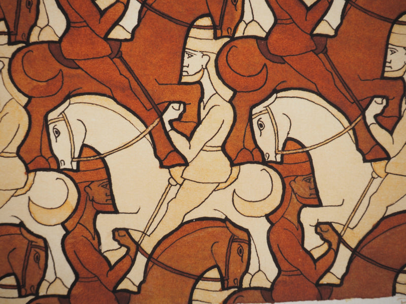 ESCHER M.C. : Armée médiévale, oeuvre originale (photo de détail 7) - Crédit photo : Galerie Art.Paris
