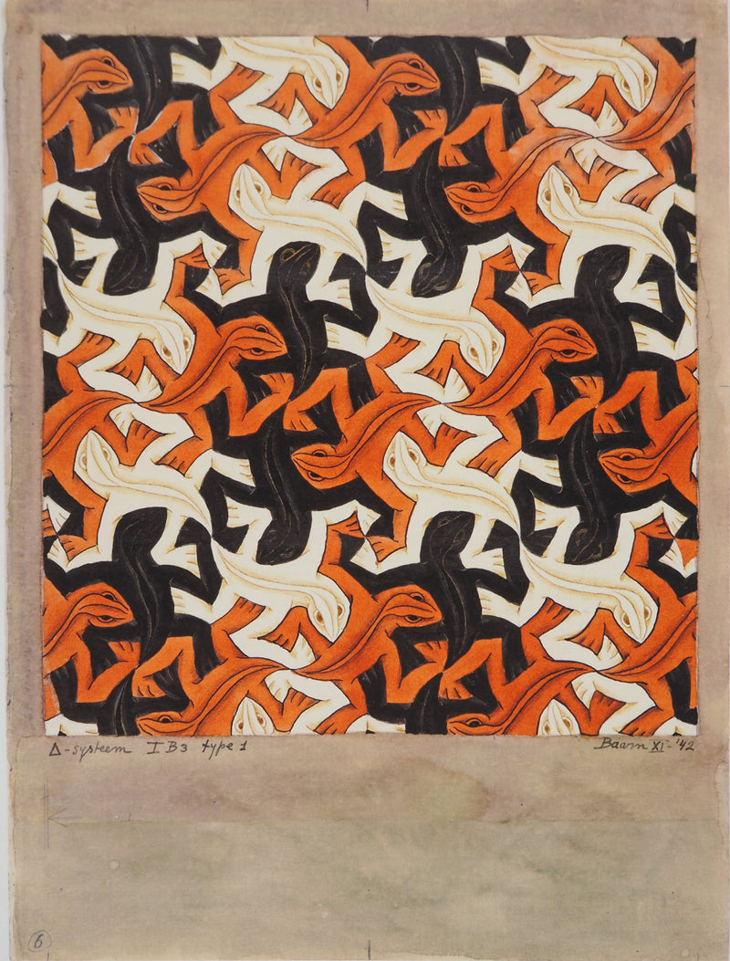 ESCHER M.C. : Lézards entremêlés, oeuvre originale (photo de détail 2) - Crédit photo : Galerie Art.Paris